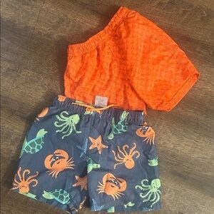 2 pair boys swimming shorts